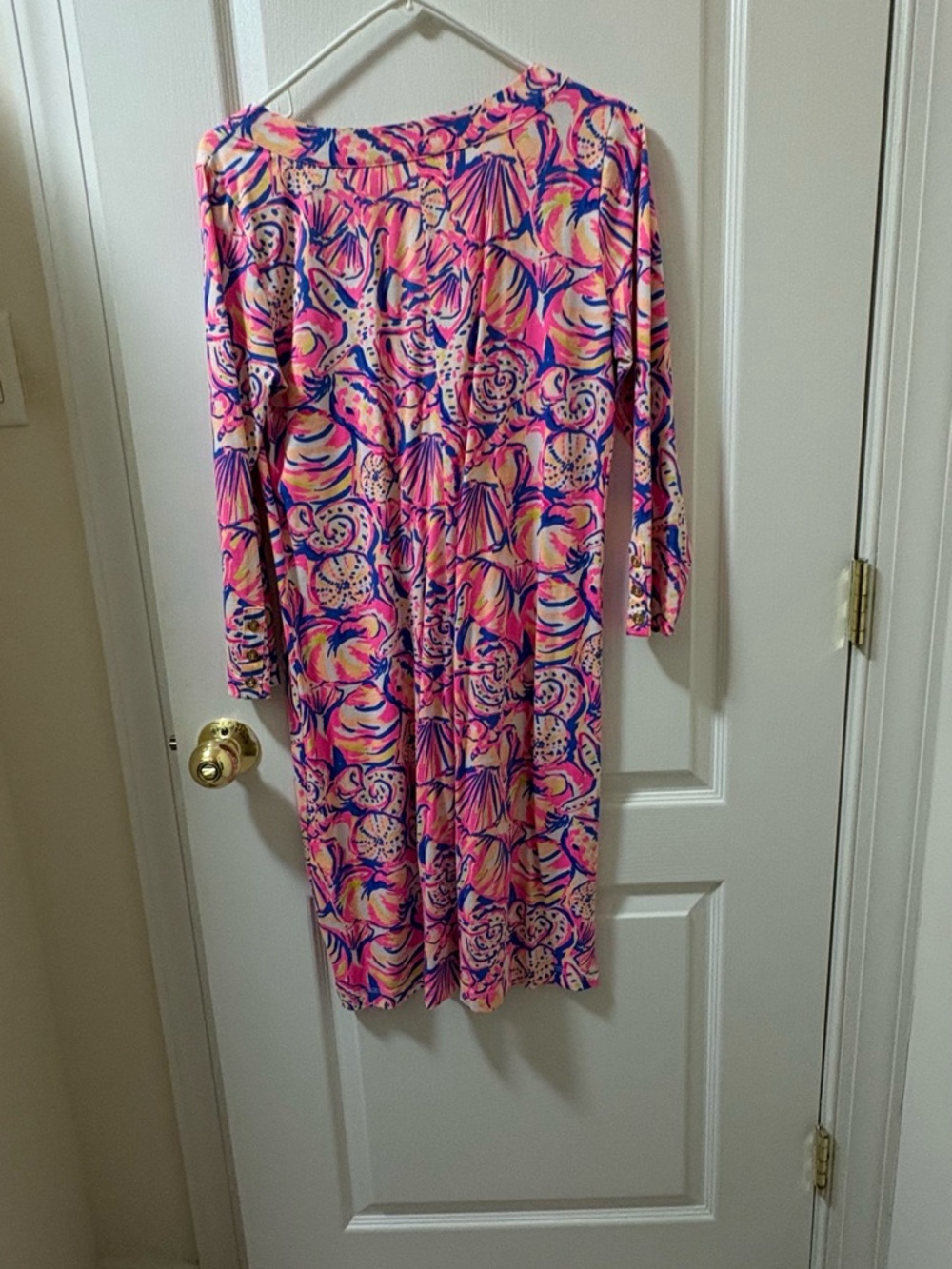 Lilly Pulitzer Marlowe Pima Cotton Dress - Shells & Starfish Print | Size M - Picture 4 of 7